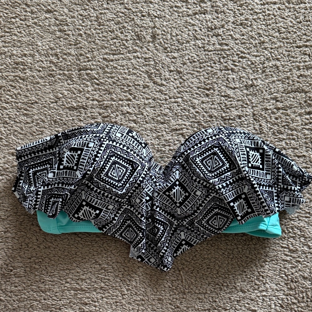 Strapless Ruffle Bikini Top